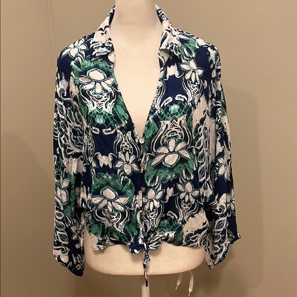 Nicole Miller Floral Blouse